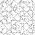 Vector seamless pattern with a grid of interconnected linear ovals